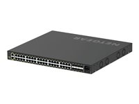 NETGEAR AV Line M4250-40G8XF-PoE+ - Switch - L3 - Styrt - 40 x 10/100/1000 (PoE+) + 8 x 1 Gigabit / 10 Gigabit SFP+ - side til side-luftflyt - rackmonterbar - PoE+ (960 W) GSM4248PX-100EUS