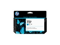 HP 727 - 130 ml - cyan - original - DesignJet - blekkpatron - for DesignJet T1500, T1530, T2500, T2530, T920, T930 B3P19A