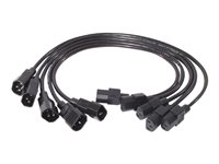 APC - Strømkabel - power IEC 60320 C13 til IEC 60320 C14 - 61 cm - svart AP9890