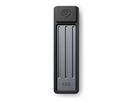Seagate Ultra Compact STMX2000400 - SSD - 2 TB - ekstern (bærbar) - USB 3.2 Gen 2 (USB-C kontakt) - mørk grå - med Seagate Rescue Data Recovery STMX2000400
