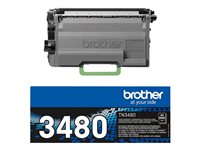 Brother TN-3480 - Høy ytelse - svart - original - tonerpatron - for Brother DCP-L6600, HL-L5000, L5100, L5200, L6300, L6400, MFC-L5700, L5750, L6800, L6900 TN3480