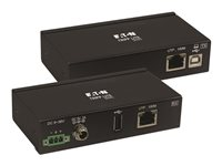 Eaton Tripp Lite Series USB over Cat6 Extender 1-Port Industrial, ESD Protection, PoC - USB 2.0, Mountable, 330 ft., TAA - USB-utvider - USB, USB 2.0 - over CAT 6 - opp til 100 m - TAA-samsvar B203-101-IND-ER