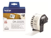 Brother DK-22225 - Papir - svart på hvitt - Rull (3,8 cm x 30,5 m) 1 rull(er) sammenhengende etiketter - for Brother QL-1050, QL-1060, QL-500, QL-550, QL-560, QL-570, QL-580, QL-700 DK22225