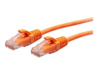 C2G 15ft (4.5m) Cat6a Snagless Unshielded (UTP) Slim Ethernet Network Patch Cable - Orange - Koblingskabel - RJ-45 (hann) til RJ-45 (hann) - 4.5 m - 4.8 mm - UTP - CAT 6a - formstøpt, uten hindringer - oransje C2G30179