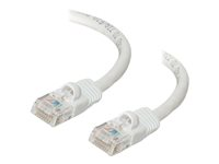 C2G Cat5e Booted Unshielded (UTP) Network Patch Cable - Koblingskabel - RJ-45 (hann) til RJ-45 (hann) - 1.5 m - UTP - CAT 5e - formstøpt, uten hindringer, flertrådet - hvit 83262