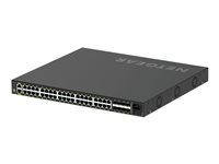 NETGEAR AV Line M4250-40G8F-PoE+ - Switch - L3 - Styrt - 40 x 10/100/1000 (PoE+) + 8 x 1000Base-X SFP - side til side-luftflyt - rackmonterbar - PoE+ (480 W) GSM4248P-100EUS
