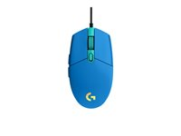 Logitech Gaming Mouse G203 LIGHTSYNC - Mus - optisk - 6 knapper - kablet - USB - blå 910-005798