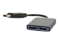 C2G DisplayPort 1.2 to Dual DisplayPort MST Hub - Video/lyd-splitter - 2 x DisplayPort - stasjonær 84291