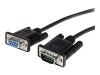 StarTech.com 3m Black Straight Through DB9 RS232 Serial Cable - DB9 RS232 Serial Extension Cable - Male to Female Cable (MXT1003MBK) - Seriellforlengelseskabel - DB-9 (hann) til DB-9 (hunn) - 3 m - svart - for P/N: 1P3FPC-USB-SERIAL, IC232TTL, ICUSB2324I, ICUSB232D, ICUSB232IS, ICUSB232V2 MXT1003MBK