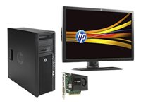 HP Workstation Z220 - CMT - Xeon E3-1245V2 3.4 GHz - vPro - 4 GB - HDD 1 TB - LED 24" BWM475ET2