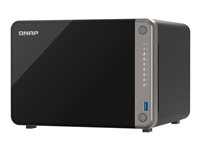 QNAP TS-AI642 - NAS-server - 6 brønner - SATA 6Gb/s - RAID RAID 0, 1, 5, 6, 10, 50, JBOD - RAM 8 GB - Gigabit Ethernet / 2.5 Gigabit Ethernet - iSCSI støtte TS-AI642-8G