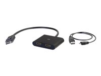 C2G DisplayPort 1.2 to Dual HDMI MST Hub - Video/audio switch - 2 x HDMI - stasjonær 84293