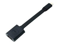 Dell - USB-adapter - 24 pin USB-C (hann) til USB-type A (hunn) - USB 3.1 - 13.2 cm - svart - for Chromebook 3110, 3110 2-in-1; Latitude 54XX, 55XX; Precision 3260, 35XX, 55XX, 75XX, 77XX DBQBJBC054