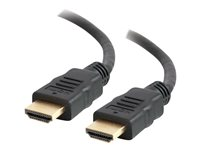 C2G 1m High Speed HDMI Cable with Ethernet - 4K - UltraHD - HDMI-kabel med Ethernet - HDMI hann til HDMI hann - 1 m - svart 82004