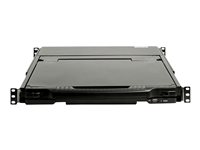 StarTech.com Dual Rail Rackmount KVM Console HD 1080p, Single Port DVI/VGA KVM with 17" LCD Monitor for Server Rack, Fully Featured 1U LCD KVM Drawer with Cables, USB Support, 44230 MTBF - Single Port Console (RKCOND17HD) - KVM-konsoll med KVM-svitsj - 1 porter - USB - 17.3" - kan monteres i rack - 1920 x 1080 Full HD (1080p) @ 60 Hz - 250 cd/m² - 650:1 - 8 ms - 2xDVI-D, 2xVGA - svart - 1U RKCOND17HD