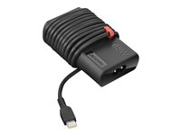 Lenovo ThinkPad 65W Slim AC Adapter (USB Type-C) - Strømadapter - AC 90-265 V - 65 watt - svart 4X20V24678