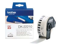 Brother DK-22210 - Svart på hvitt - Rull (2,9 cm x 30,5 m) merkelapper - for Brother QL-1050, 1060, 1110, 500, 550, 560, 570, 580, 600, 650, 700, 710, 720, 820 DK22210