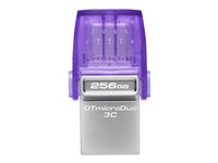 Kingston DataTraveler microDuo 3C - USB-flashstasjon - 256 GB - USB 3.2 Gen 1 / USB-C DTDUO3CG3/256GB