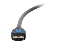 C2G 3ft HDMI Cable with Gripping Connectors - High Speed 4K HDMI Cable - 4K 60Hz - M/M - HDMI-kabel med Ethernet - HDMI hann til HDMI hann - 91.4 cm - dobbeltisolert - svart - 4K-støtte 29675