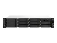 QNAP TS-864eU - NAS-server - 8 brønner - kan monteres i rack - SATA 6Gb/s - RAID RAID 0, 1, 5, 6, 10, 50, JBOD, 60 - RAM 8 GB - Gigabit Ethernet / 2.5 Gigabit Ethernet - iSCSI støtte - 2U TS-864EU-8G