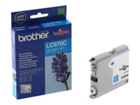 Brother LC970C - Cyan - original - blekkpatron - for Brother DCP-135C, DCP-150C, DCP-153C, DCP-157C, MFC-235C, MFC-260C LC970C