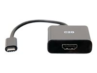 C2G 4K USB C to HDMI Adapter - 4K 60Hz - Video adapter - 24 pin USB-C hann til HDMI hunn - svart - 4K-støtte C2G54459