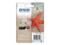 Epson 603 Multipack - 3-pack - gul, cyan, magenta - original - blister - blekkpatron - for Expression Home XP-2150, 2155, 3150, 3155, 4150, 4155; WorkForce WF-2820, 2840, 2845, 2870 C13T03U54010