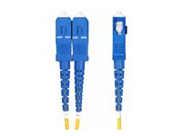 StarTech.com 25m (82ft) LC to SC (UPC) OS2 Single Mode Duplex Fiber Optic Cable, 9/125µm, Laser Optimized, 10G, Bend Insensitive, Low Insertion Loss - LSZH Fiber Patch Cord (SMLCSC-OS2-25M) - Koblingskabel - LC/UPC-enkeltmodus (hann) til SC/UPC-enkeltmodus (hann) - 25 m - 25 m - 2 mm - fiberoptisk - dupleks - 9 / 125 micron - OS1/OS2 - halogenfri, passiv - gul SMLCSC-OS2-25M