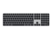 Apple Magic Keyboard with Touch ID and Numeric Keypad - Tastatur - Bluetooth, USB-C - QWERTY - Norsk - black keys MMMR3H/A