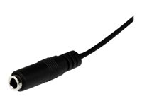 StarTech.com 1m Slim 3.5mm Stereo Extension Audio Cable - M/F - Mini stereo Extension - 3.5mm Extension - heaDPhone Ext cord (MU1MMFS) - Lydforlengelseskabel - mini-phone stereo 3.5 mm hann til mini-phone stereo 3.5 mm hunn - 1 m - svart - for P/N: MU15MMS, MU6MMS, SV211DPUA, SV211DPUA4K, SV211HDUA4K MU1MMFS
