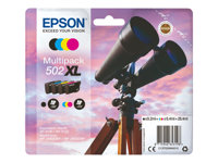 Epson 502XL Multipack - 4-pack - 19.1 ml - høykapasitets - svart, gul, cyan, magenta - original - blære med RF/lyd-alarm - blekkpatron - for Expression Home XP-5100, XP-5150; WorkForce WF-2860, WF-2865DWF, WF-2880DWF, WF-2885DWF C13T02W94020