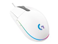 Logitech Gaming Mouse G102 LIGHTSYNC - Mus - høyrehendt - optisk - 6 knapper - kablet - USB - hvit 910-005824