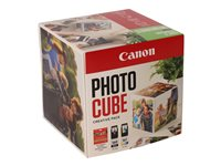 Canon Photo Cube Creative Pack - Blank - 2-pack - svart, farge (cyan, magenta, gul) - original - blekkpatron/papirsett - for PIXMA TS5350, TS5350i, TS5351, TS5351i, TS5352, TS5353, TS7450, TS7450i, TS7451, TS7451i 3713C014