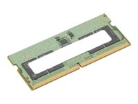 ThinkPad - DDR5 - modul - 8 GB - SO DIMM 262-pin - 4800 MHz / PC5-38400 - Campus - grønn - for ThinkPad T14 Gen 4 21HD; T15p Gen 3 21DA, 21DB 4X71K08906