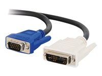 C2G - VGA-kabel - DVI-A (hann) til HD-15 (VGA) (hann) - 2 m 81206