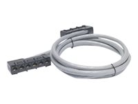 APC Data Distribution Cable - Nettverkskabel - TAA-samsvar - RJ-45 (hunn) til RJ-45 (hunn) - 2.1 m - UTP - CAT 5e - riser - grå DDCC5E-007