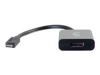 C2G USB C to DisplayPort Adapter Converter - USB Type C to DisplayPort Black - Ekstern videoadapter - USB 3.1 - DisplayPort - svart 80521