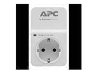 APC SurgeArrest Essential - Overspenningsavleder - AC 230 V - utgangskontakter: 1 - Tyskland - hvit PM1W-GR