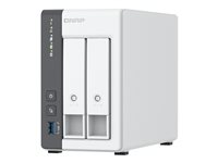 QNAP TS-216G - NAS-server - 2 brønner - 12 TB - SATA 6Gb/s - HDD 6 TB x 2 - RAID JBOD, RAID 0, 1 - RAM 4 GB - 2.5 Gigabit Ethernet - iSCSI støtte K/TS-216G+2XMN10ADA600S