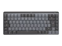 Logitech Master Series MX Mechanical Mini - Tastatur - bakbelysning - trådløs - Bluetooth LE - QWERTY - Nordisk (dansk/finsk/norsk/svensk) - tastsvitsj: Clicky - grafitt 920-010778