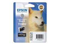 Epson T0969 - 11.4 ml - lysesvart - original - blister - blekkpatron - for Stylus Photo R2880 C13T09694010