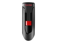 SanDisk Cruzer Glide - USB-flashstasjon - kryptert - 32 GB - USB 2.0 (en pakke 3) SDCZ60-032G-G46T