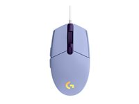 Logitech Gaming Mouse G203 LIGHTSYNC - Mus - optisk - 6 knapper - kablet - USB - lilla 910-005853