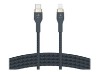Belkin BoostCharge - Lightning-kabel - 24 pin USB-C hann til Lightning hann - 1 m - blå CAA011BT1MBL