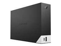 Seagate One Touch with hub STLC8000400 - Harddisk - 8 TB - ekstern (stasjonær) - USB 3.0 - svart - med Seagate Rescue Data Recovery STLC8000400