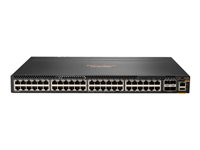 HPE Aruba 6300M - Switch - L3 - Styrt - 48 x 10/100/1000 + 4 x 1 Gigabit / 10 Gigabit / 25 Gigabit / 50 Gigabit SFP56 (opplink / stabling) - bakside til front-luftflyt - rackmonterbar - TAA-samsvar - for HPE Aruba 6300M 24p SFP+ LRM support and 2p 50G and 2p 25G MACsec Switch JL762A#ABB