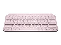 Logitech MX Keys Mini - Office - tastatur - bakbelysning - Bluetooth - QWERTY - Nordisk (dansk/finsk/norsk/svensk) - rosa 920-010494