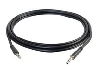 C2G Slim 6ft Slim Aux 3.5mm Audio Cable - M/M - Lydkabel - mini-phone stereo 3.5 mm hann til mini-phone stereo 3.5 mm hann - 1.83 m - skjermet - svart 22601