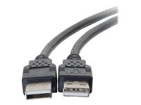 C2G 3.3ft USB Cable - USB A to USB A Cable - USB 2.0 - Black - M/M - USB-kabel - USB (hann) til USB (hann) - USB 2.0 - 1 m - svart 28105