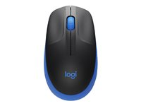 Logitech M190 - Mus - optisk - 3 knapper - trådløs - USB trådløs mottaker - blå 910-005907